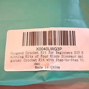 Dinosaur Crochet Kit for Kids - Green